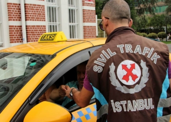 Şişli'de emniyet kemeri takmayan taksicilere ceza