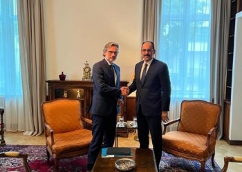 Sözcü Kalın, Jens Plötner ile görüştü