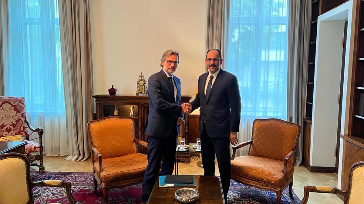 Sözcü Kalın, Jens Plötner ile görüştü