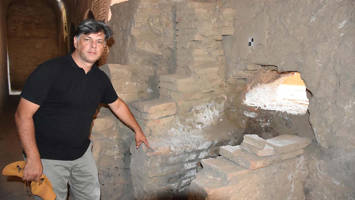 Tarihi hamamda 'kazan dairesi' ortaya çıkarıldı