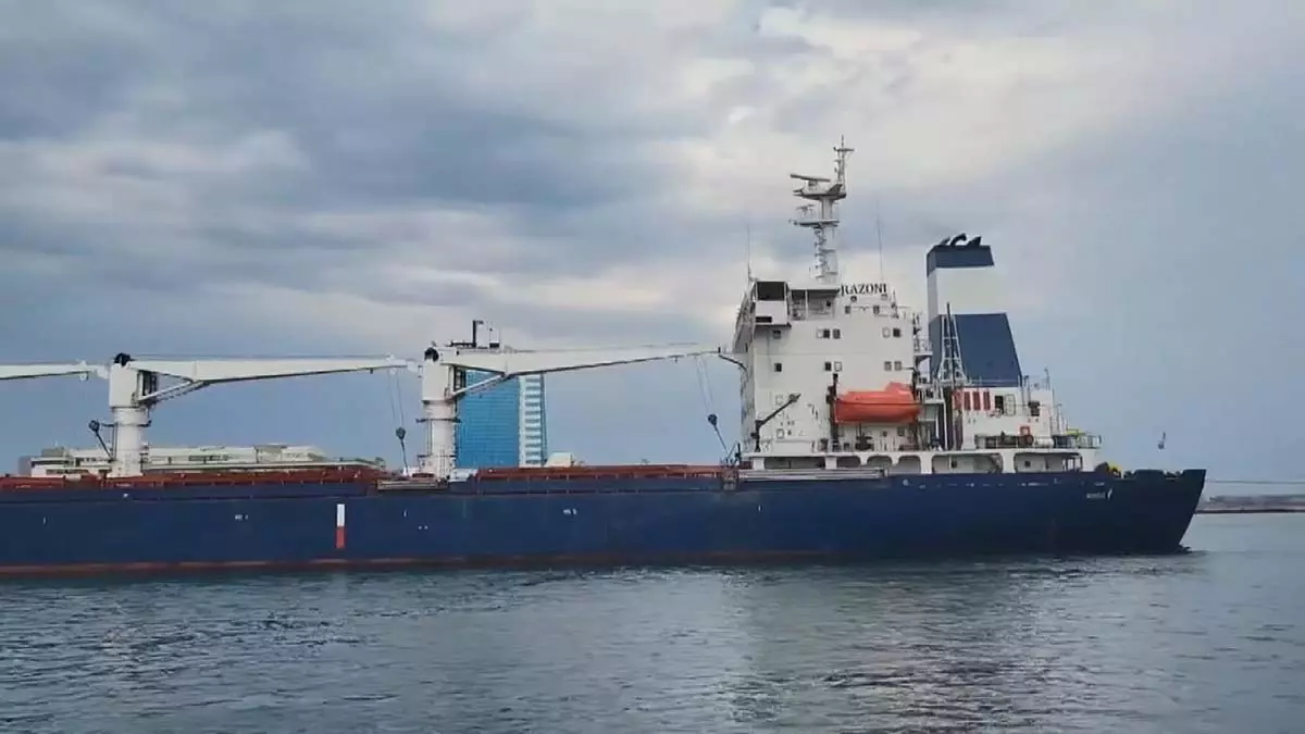 Ukrayna'nın tahıl gemisi razoni yola çıktı