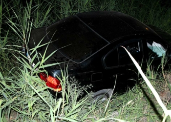 Adana'da otomobil şarampole devrildi