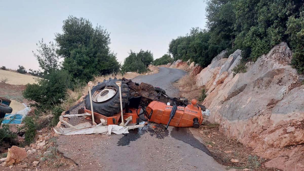 Adıyaman'da traktör devrildi; 1 ölü 2 ağır yaralı