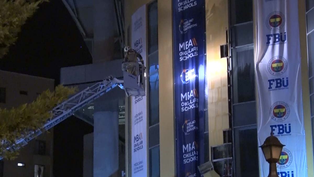 Ankara'da özel okulda yangın çıktı