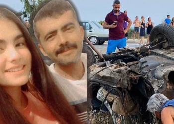 Baba ile kızı denizden dönerken kazada öldü