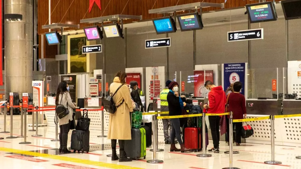 İstanbul havalimanı'nda check-in süresi 1 dakika