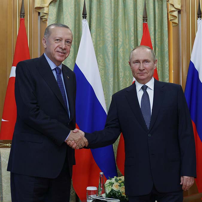 Erdoğan rusya devlet başkanı putin ile bir araya geldi