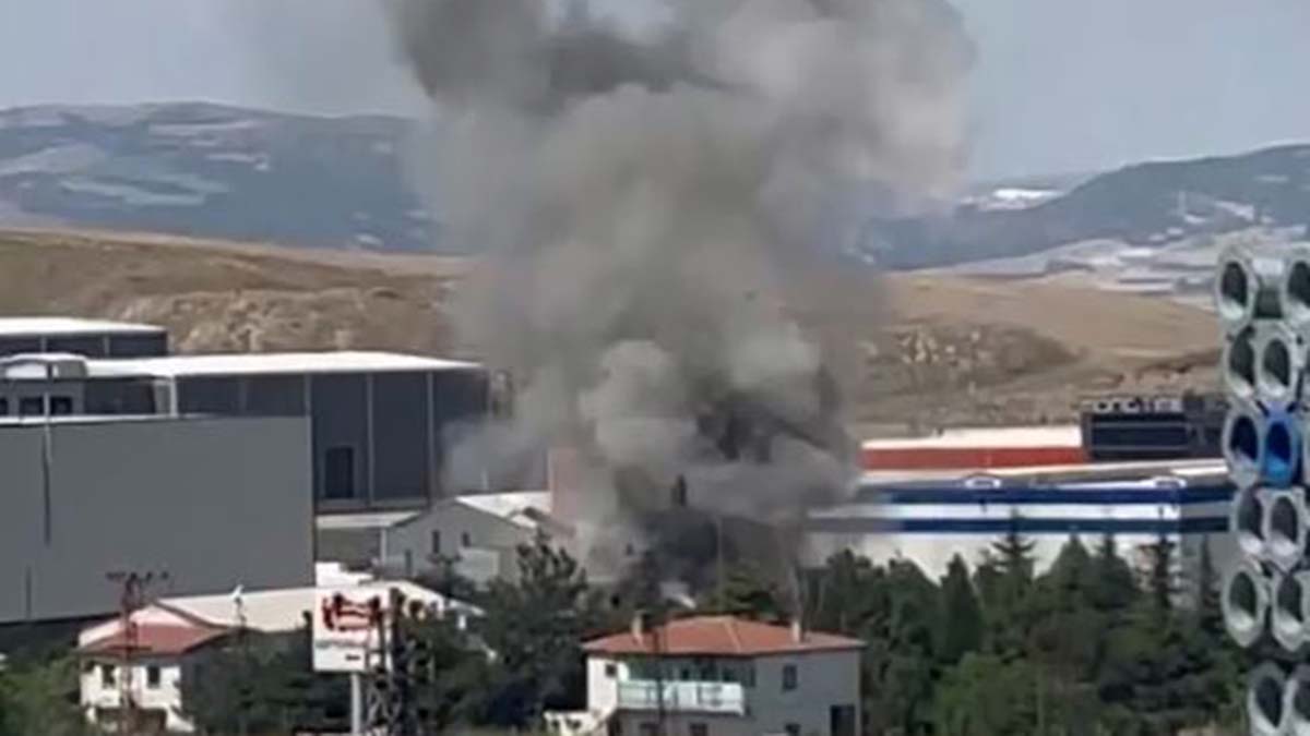 Kahramankazan'da fabrikada patlama
