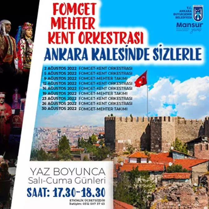 Ankara yaz şenlikleri ve yaz konserleri devam ediyor
