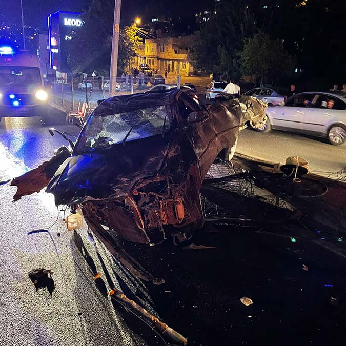 Kahramanmaraş'ta zincirleme kaza; 2 ağır yaralı