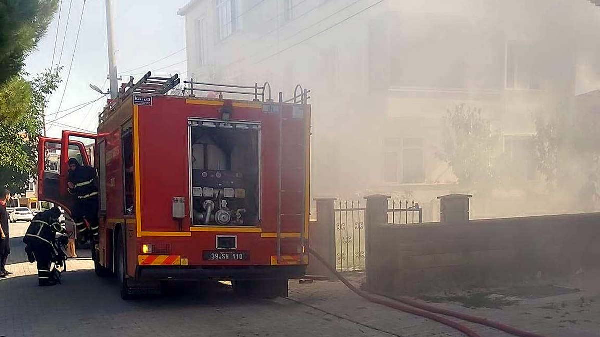 Kırklareli'nde ev yangını; 1 ölü 1 yaralı