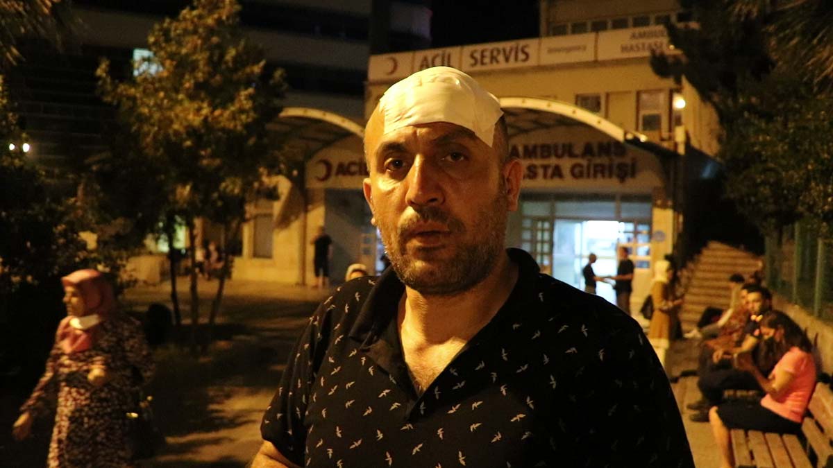 Sokak köpeklerinden kaçarken başını duvara çarptı