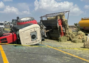 Ot taşırken devrilen traktörünün altında kaldı