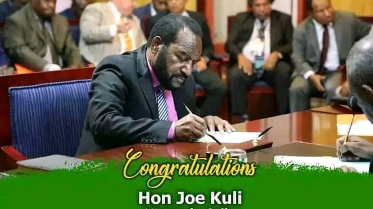 Papua Yeni Gine'ye Kahve Bakanı atandı