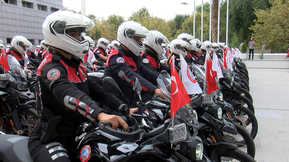 180 motosiklet emniyete törenle teslim edildi 