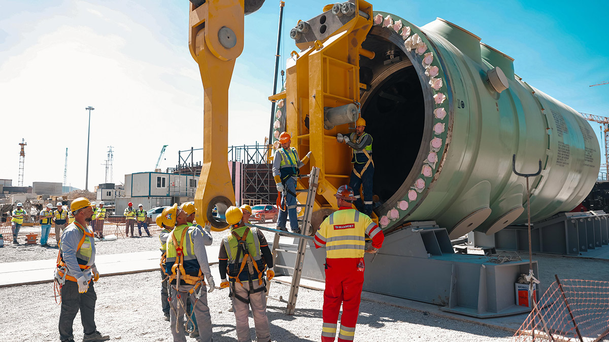 Akkuyu NGS'nin reaktör basınç kabı kuruldu