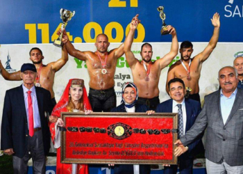Başpehlivan serhat balcı altın kemerin sahibi oldu
