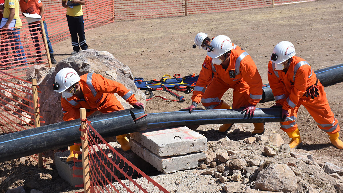 Bergama'da 'Maden Kurtarma Yarışması'