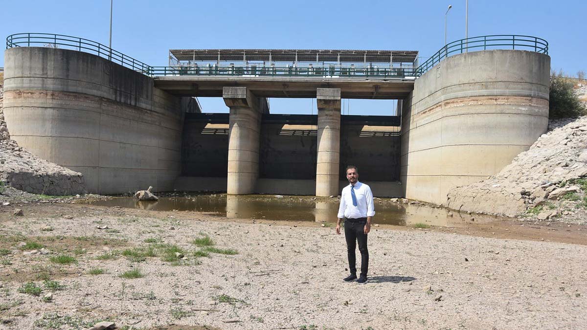 Bodrum'da barajların su seviyesi yarıya azaldı