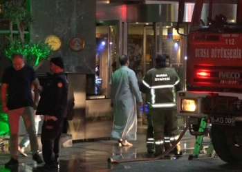 Bursa'da 4 yıldızlı otelde yangın