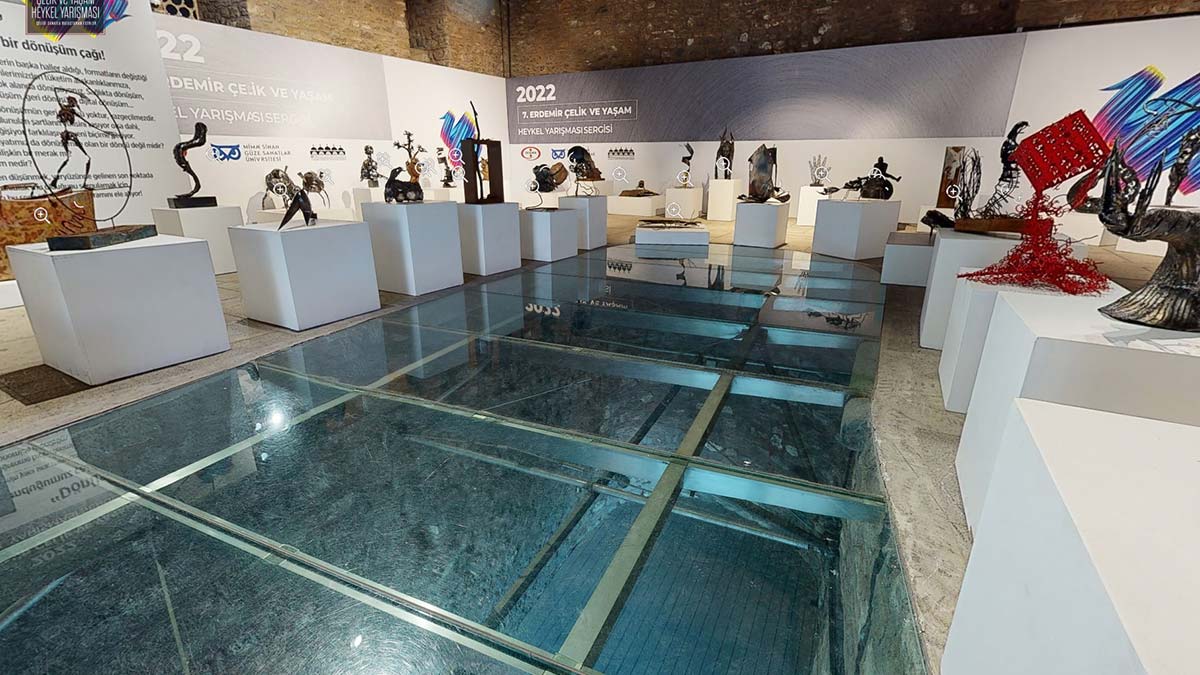 Çelik ve Yaşam Heykel Yarışması sergiye dönüştü