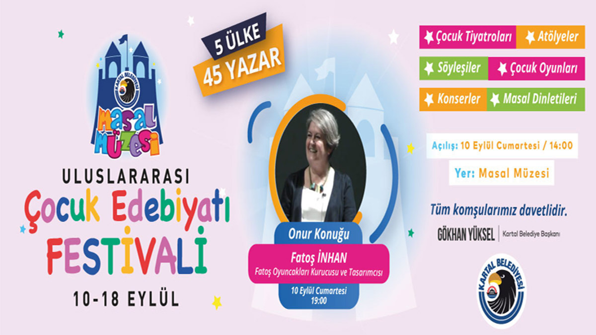 Çocuk Edebiyatı Festivali Kartal'da başlıyor