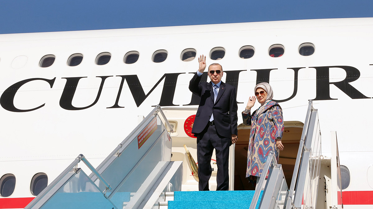 Cumhurbaşkanı Erdoğan Özbekistan'a gitti