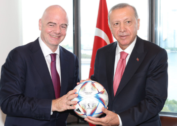 Erdoğan, FIFA Başkanı Infantino'yu kabul etti