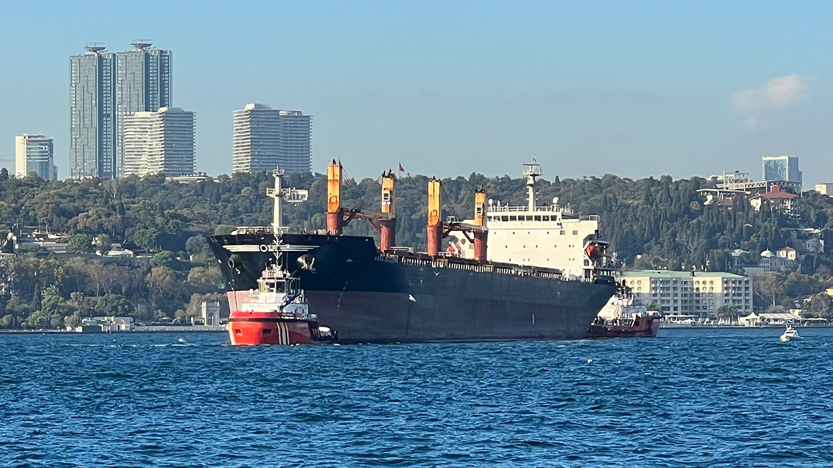 İstanbul Boğazı'nda gemi arızası