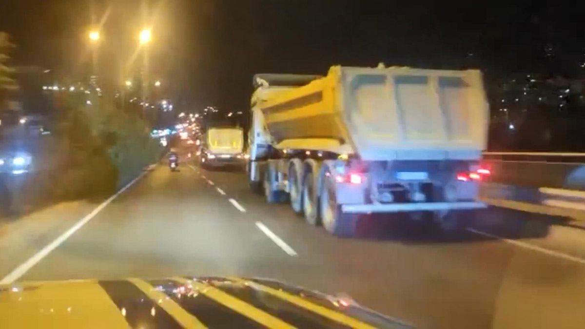 Kaçak hafriyatçılarla zabıta arasında kovalamaca 