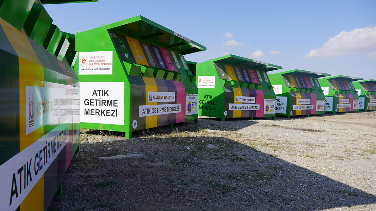 Keçiören'e 60 adet Atık Getirme Merkezi
