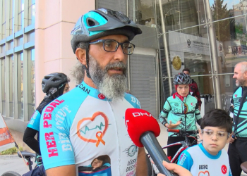 Kemal Yücel organ bağışı için pedal çevirdi
