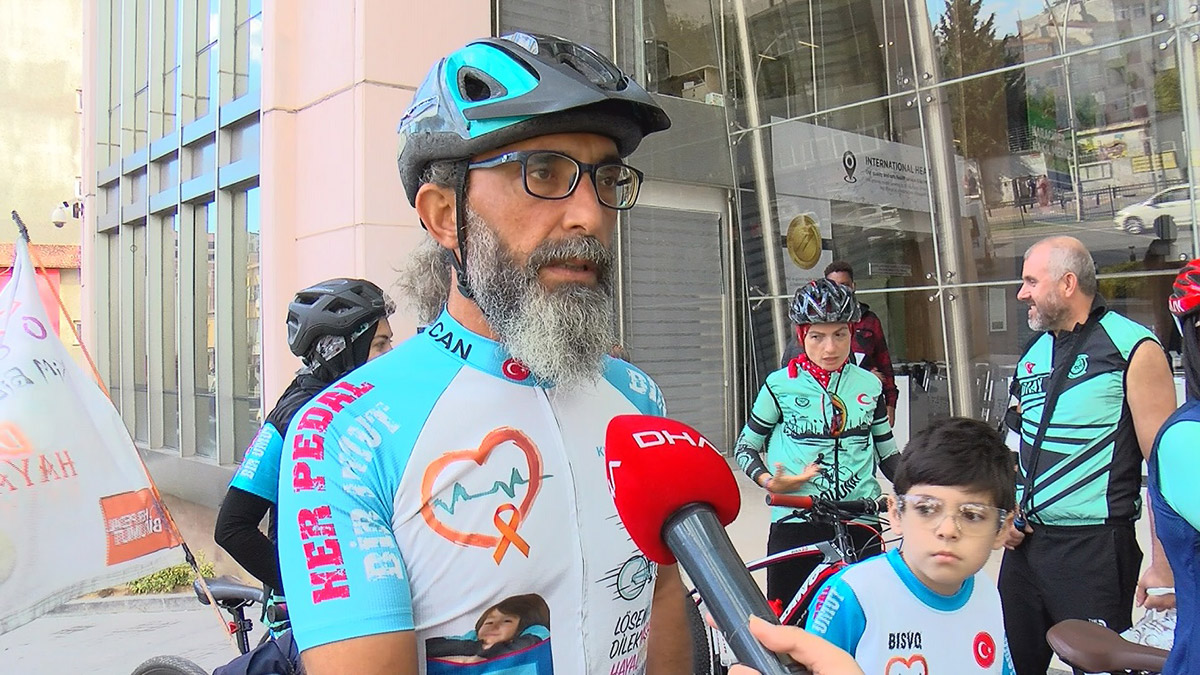 Kemal Yücel organ bağışı için pedal çevirdi