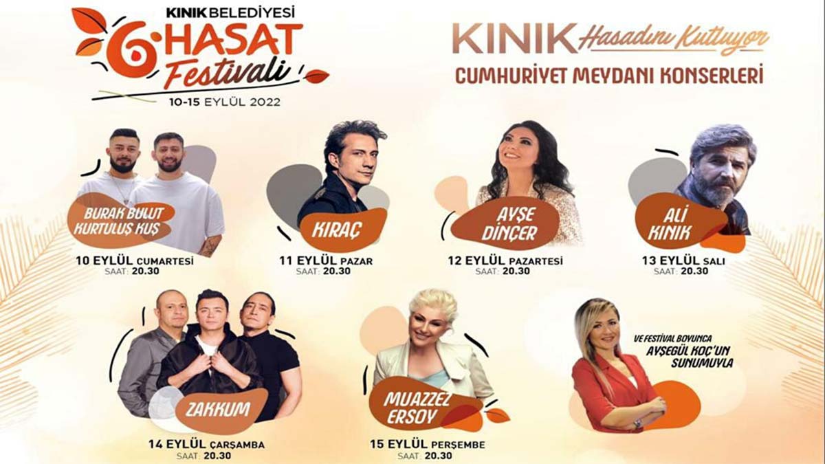 Kınık, 6'ncı Hasat Festivali için gün sayıyor