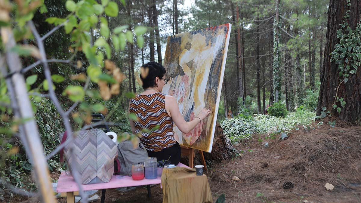 Mersin Borcak Yaylası'nda sanat çalıştayı