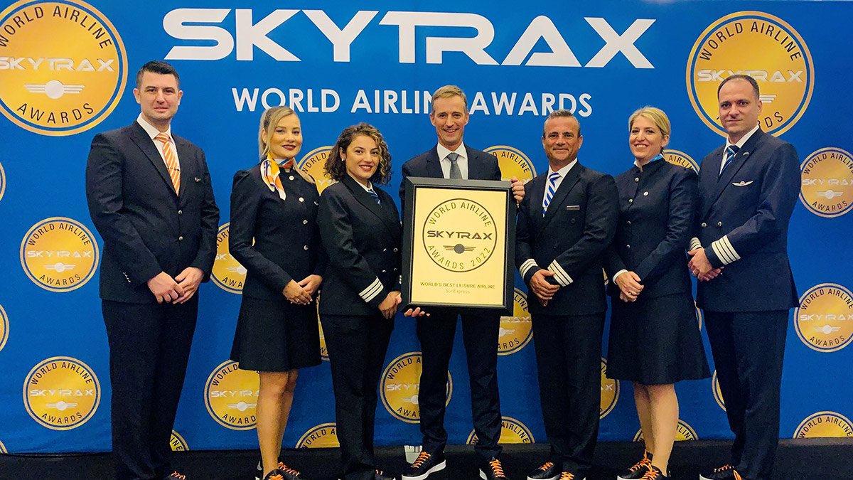 SunExpress 'Dünyanın En İyi Tatil Hava Yolu' seçildi