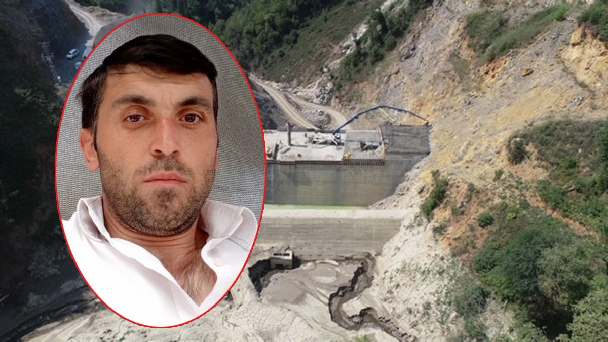 Baraj inşaatından düşen Kadir öldü