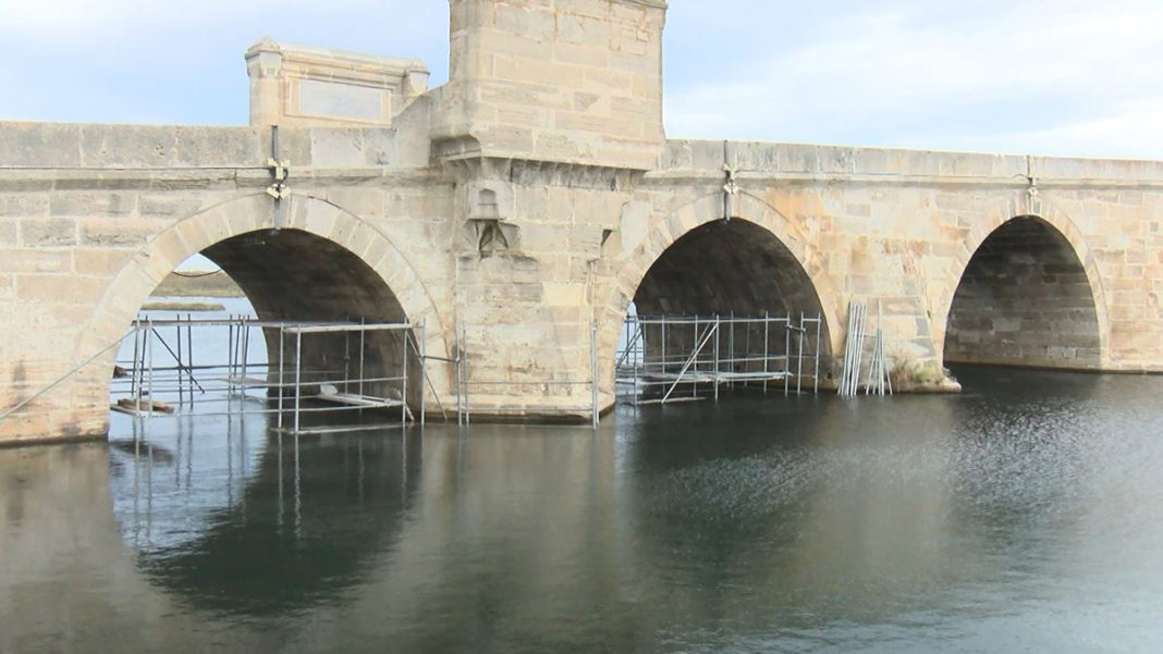 Kanuni Sultan Süleyman Köprüsü'nde restorasyon çalışmaları başladı