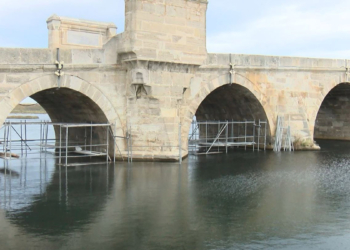 Kanuni Sultan Süleyman Köprüsü'nde restorasyon çalışmaları başladı