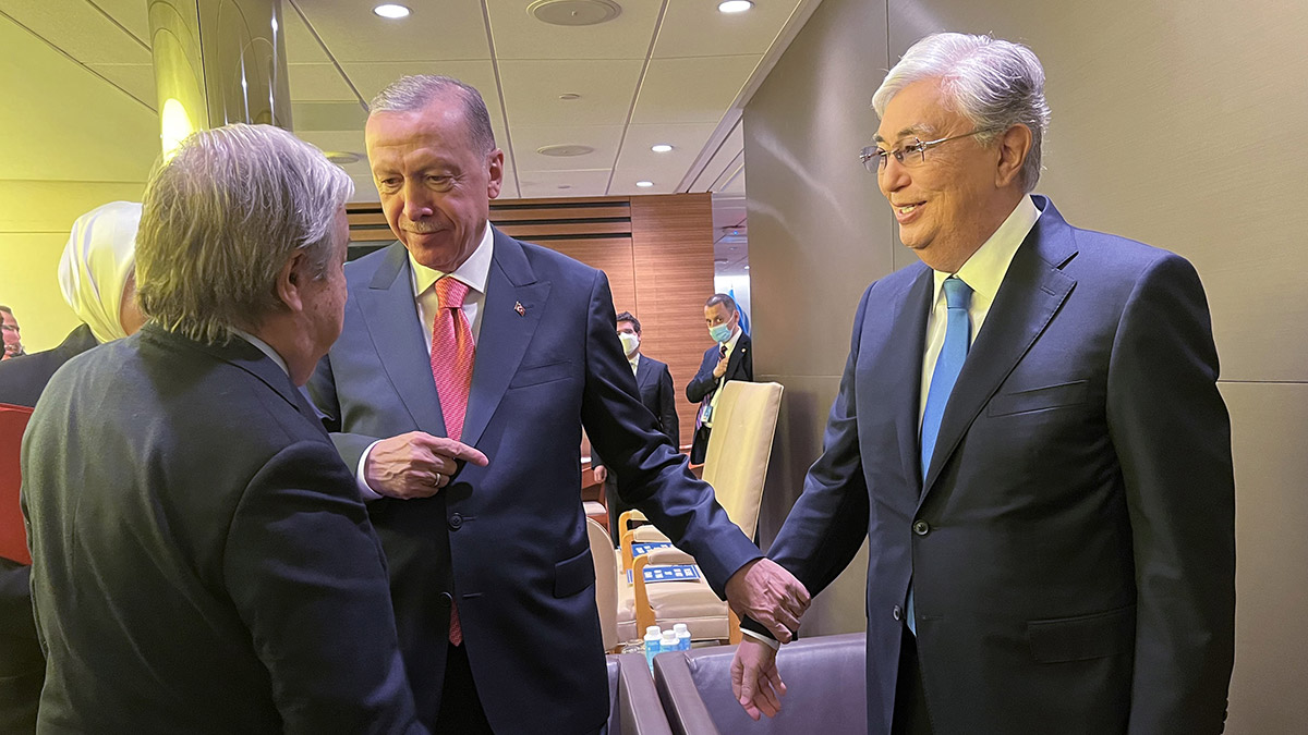 Erdoğan, BM Genel Merkezinde liderlerle görüştü