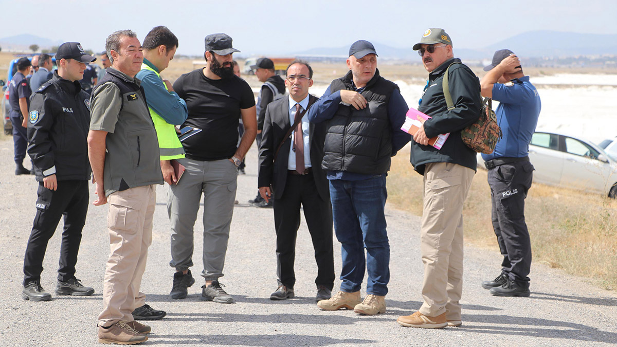 Denizli'de düşen helikopterde kaza kırım incelemesi