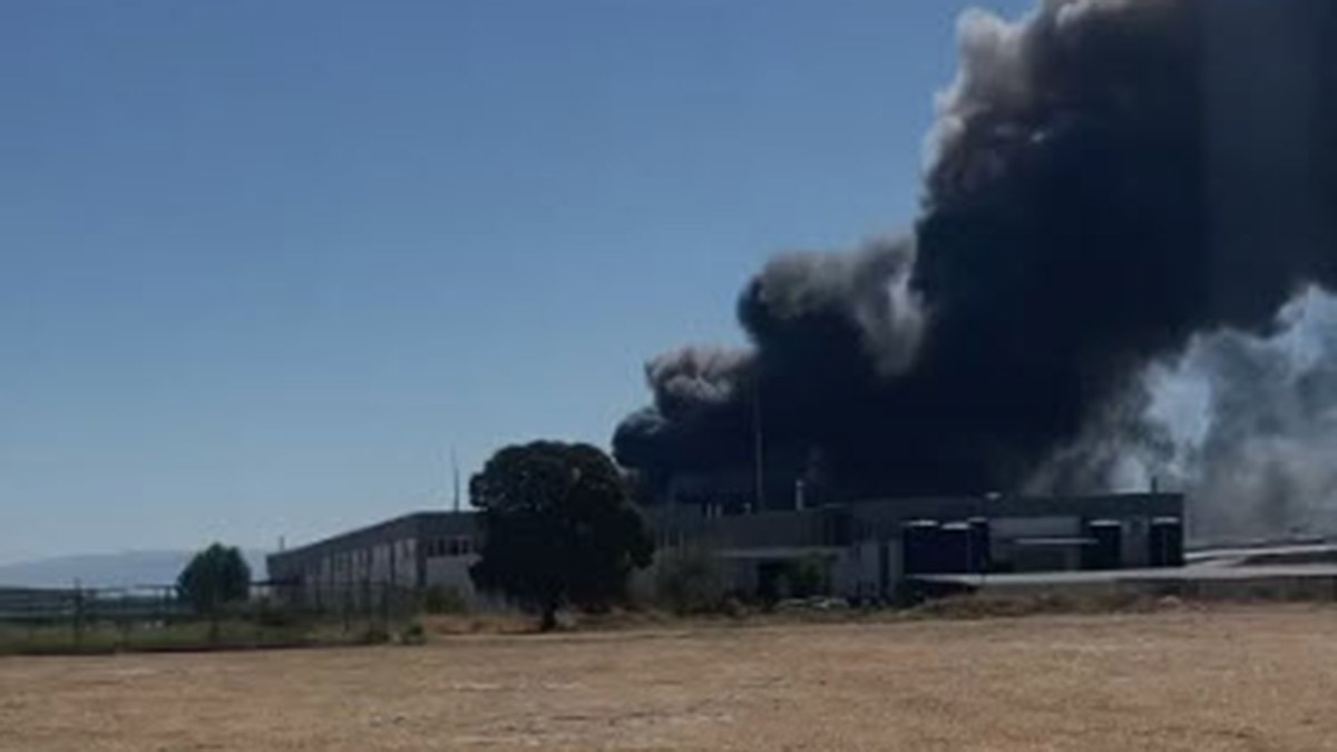 İzmir'de yatak fabrikasında yangın