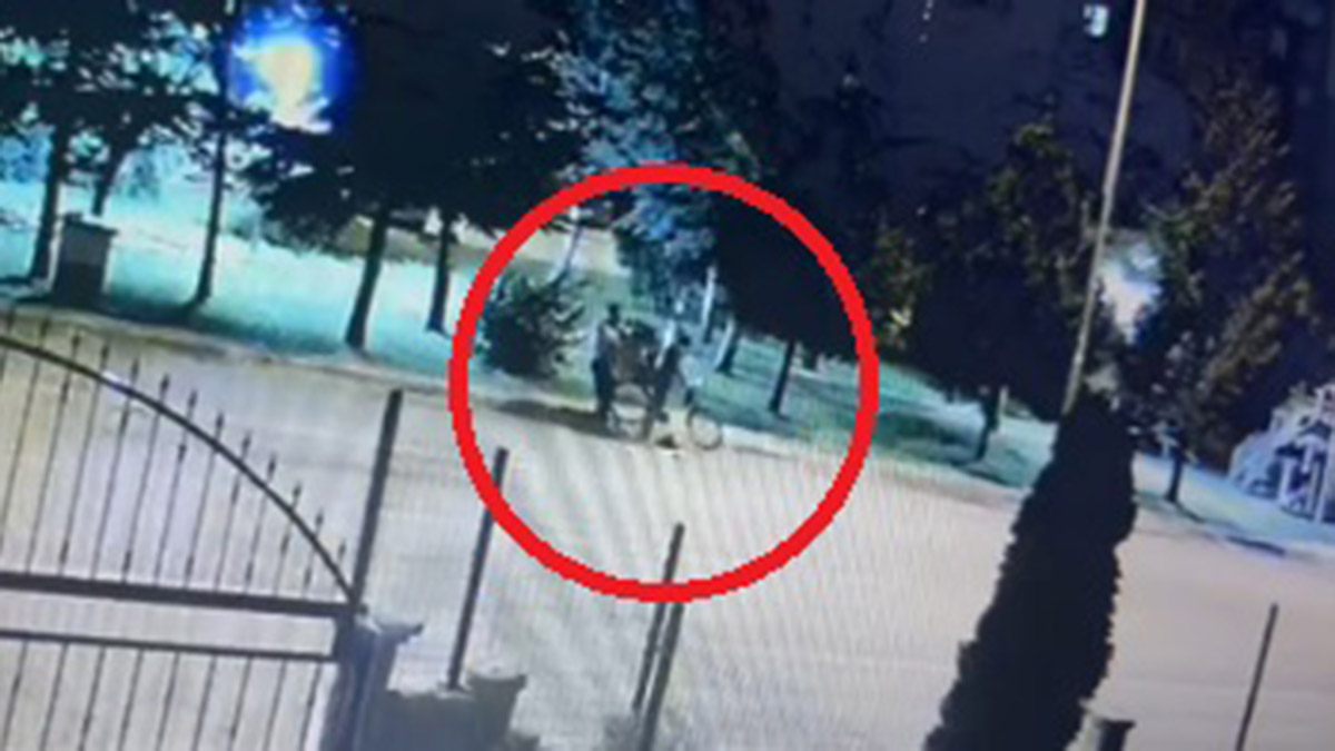 Jeneratör çalan şüpheli kamerada