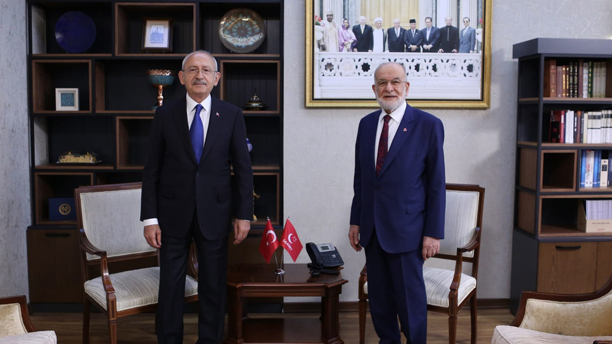 Kılıçdaroğlu Karamollaoğlu'nu ziyaret etti