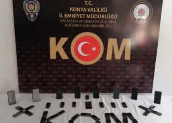 Konya'da cep telefonu kaçakçılığı