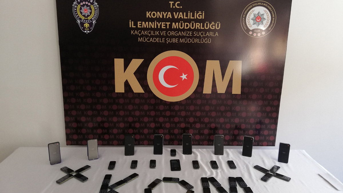 Konya'da cep telefonu kaçakçılığı