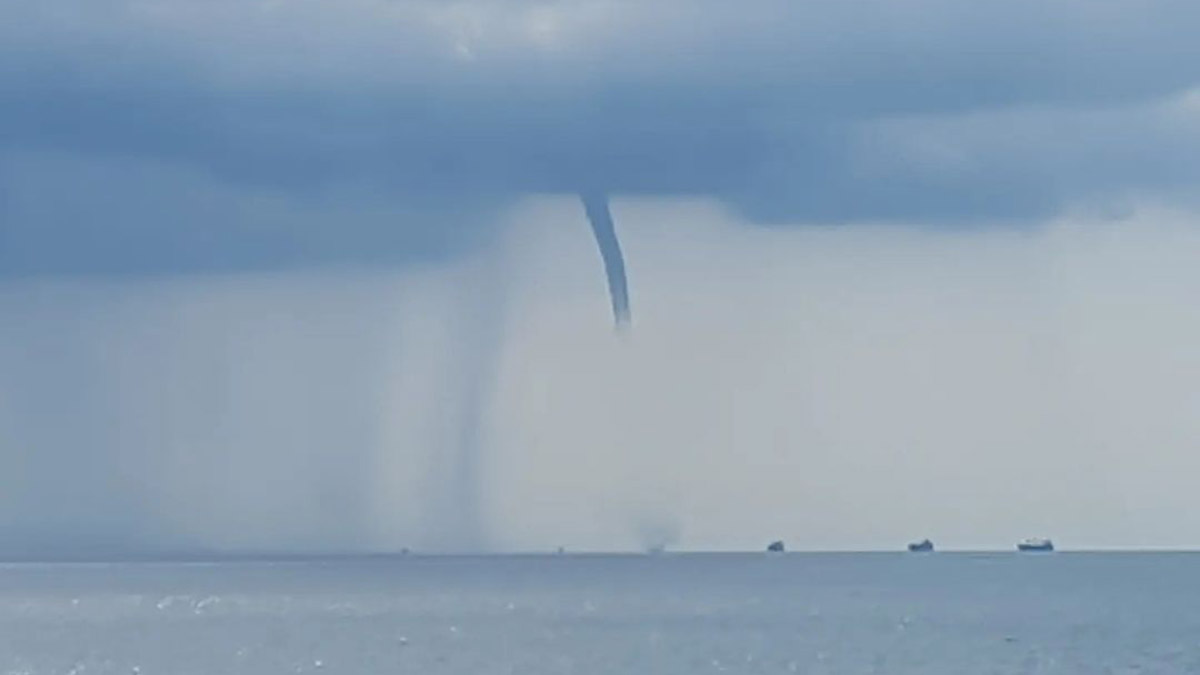 Marmara Denizi'nde hortum çıktı