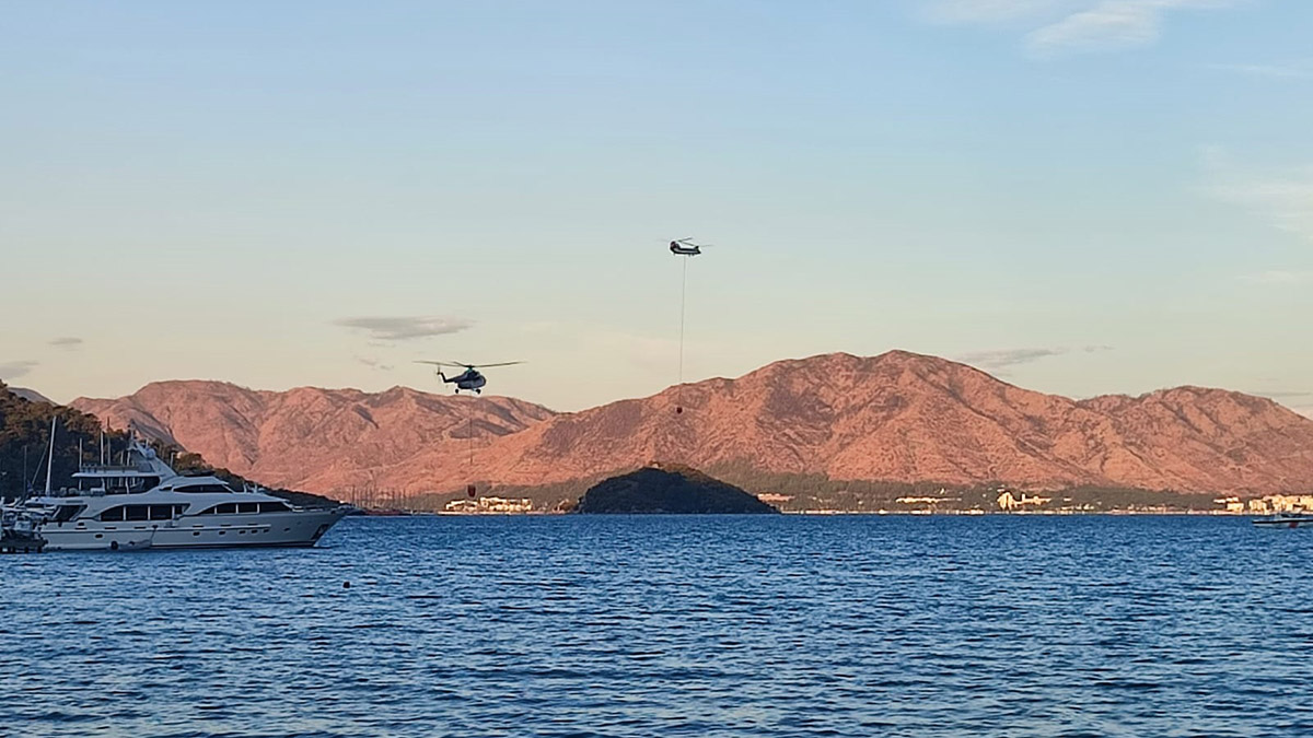 Marmaris'teki orman yangını kontrol altına alındı