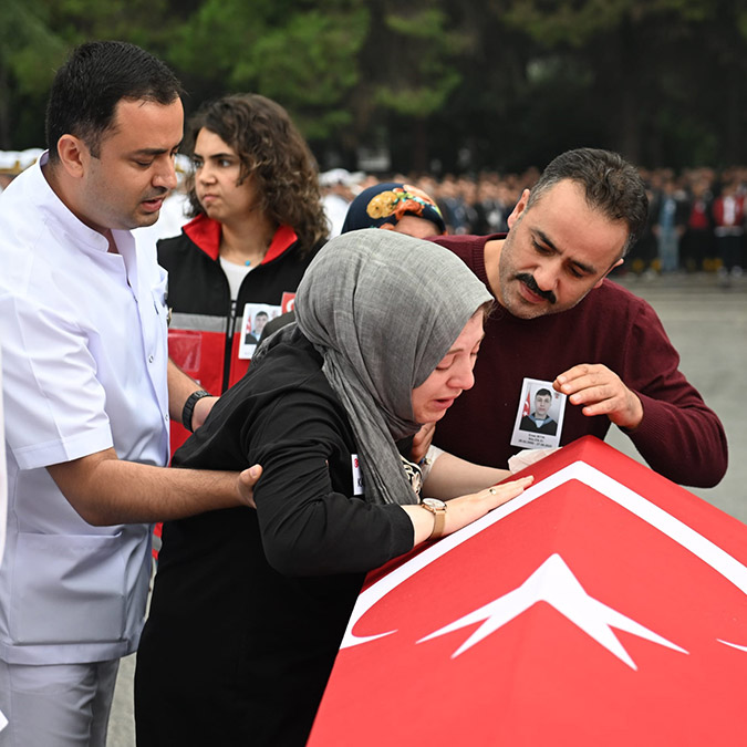 Şehit Enes Bıyık için tören