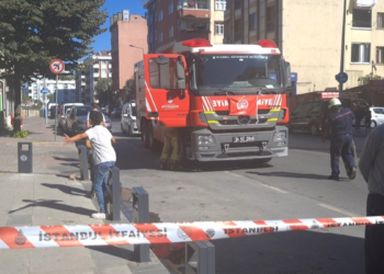 Çiğ köfte imalatı yapılan iş yerinde yangın